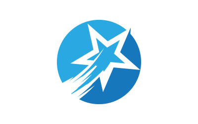 Icona Blast Star Template illustrazione vettoriale logo design v.8