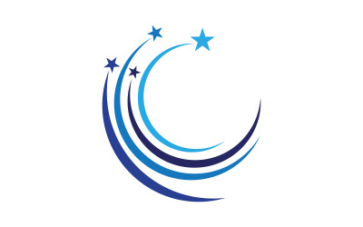 Ikona gwiazdy wybuchu Szablon wektorowej ilustracji logo projekt v.23