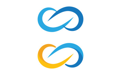 Infinity Concept Design Vector icon illustration Logo template v.1