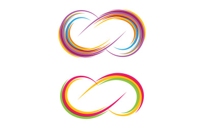Infinity Concept Design Vector icon illustration Logo template v.3