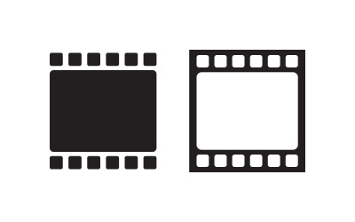 Movie film cinema icon vector Logo design illustration v.1