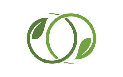 Natura erboristica foglia ecologia natura vegana concetto elemento vettore v.10