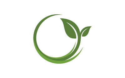 Natura erboristica foglia ecologia natura vegana concetto elemento vettore v.5