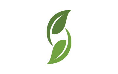 Nature à base de plantes feuille écologie nature végétalien concept élément vecteur v.7
