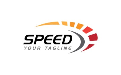 Rapid Speed rychlejší ikona logo vektorové ilustrace šablony v.10