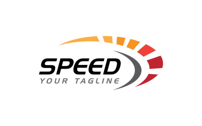 Rapid Speed schnelleres Symbol-Logo, Vektor-Design-Illustrationsvorlage v.10