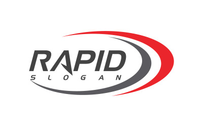Rapid Speed schnelleres Symbol-Logo, Vektor-Design-Illustrationsvorlage v.3