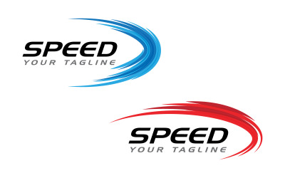 Rapid Speed schnelleres Symbol-Logo, Vektor-Design-Illustrationsvorlage v.8