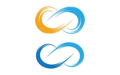 Sonsuzluk Konsept Tasarım Vektör simge illüstrasyonu Logo şablonu v.2