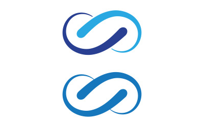 Sonsuzluk Konsept Tasarım Vektör simge illüstrasyonu Logo şablonu v.4