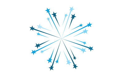Blast Star-Symbol-Vorlage, Vektorillustration, Logo-Design v.31