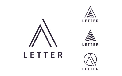 Buchstabe A-Logo, kreatives A-Logo-Anfangssymbol für Ihr Unternehmen 15
