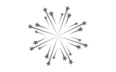 Icona Blast Star Template illustrazione vettoriale logo design v.28