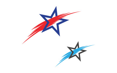 Icona Blast Star Template illustrazione vettoriale logo design v.32