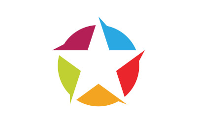 Ikona gwiazdy wybuchu Szablon wektorowej ilustracji projekt logo v.37