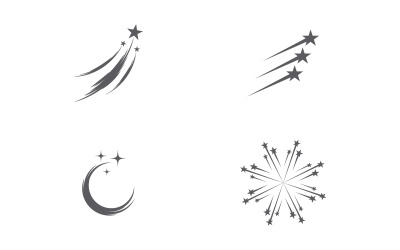 Patlayan Yıldız simgesi Şablon vektör illüstrasyon logo tasarımı v.33