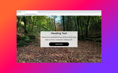 Plano de fundo do vídeo do YouTube - Seção Shopify responsiva