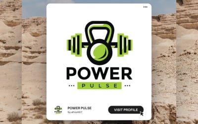 PowerPulse: High-Energy Workouts for Maximum Results Logo Design