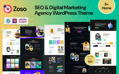 Zoso – тема WordPress агентства SEO та цифрового маркетингу