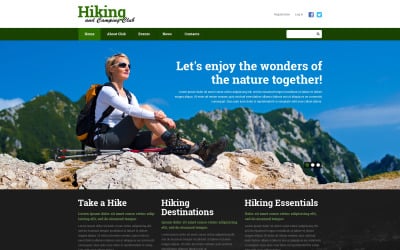 Hiking Responsive Website Template