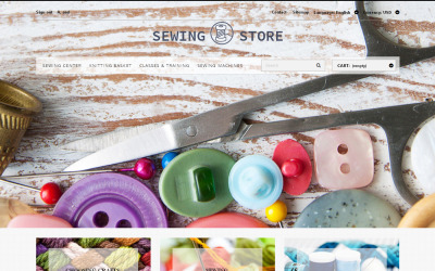 "Les amoureux de couture" thème PrestaShop adaptatif #49542