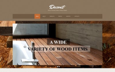Plantilla de sitio web adaptable para suelos