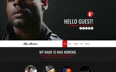 "Portfolio photo et vidéo" thème Joomla adaptatif #49570