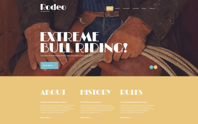 "Refined Rodeo Club WordPress Theme" Responsive WordPress thema №49546