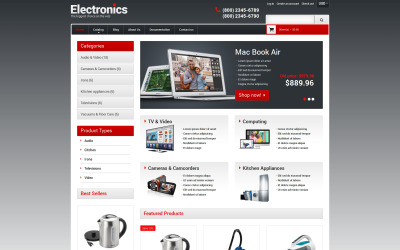 Responsive Shopify-Theme für den Elektronikladen