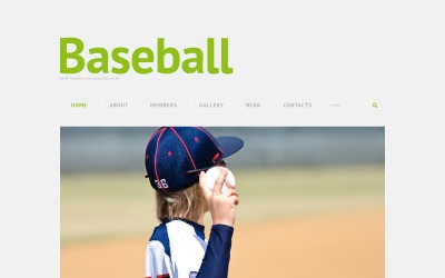 Responsives WordPress-Theme für Baseball