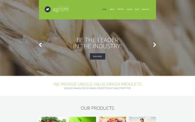 Responsywny motyw WordPress Farmer's Dream Service #49547