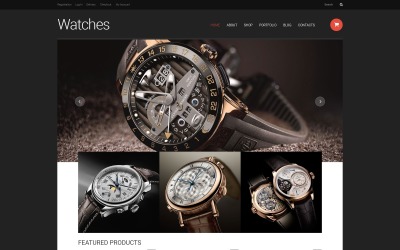 Template WooCommerce Responsive #49507 per Un Sito di Orologi