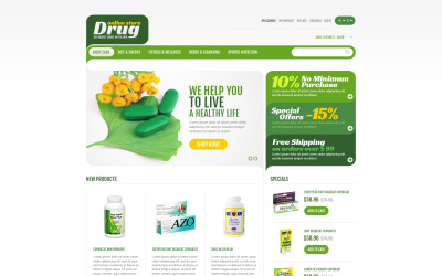 Thème Magento adaptatif pour site de pharmacie #49585