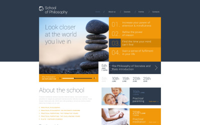 WordPress motiv Škola filozofie
