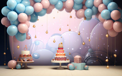 Blank birthday celebration template