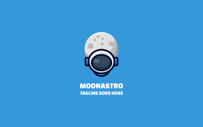 Moonastro Simple Mascot Logo