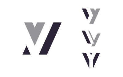 V Logo Design and template. Creative V  icon initials based Letters in vector.14