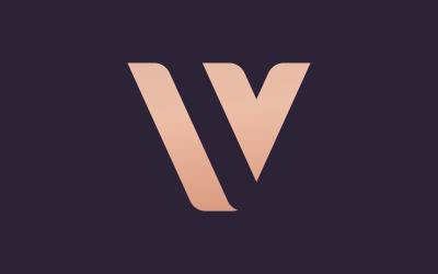 V Logo Design and template. Creative V  icon initials based Letters in vector.6