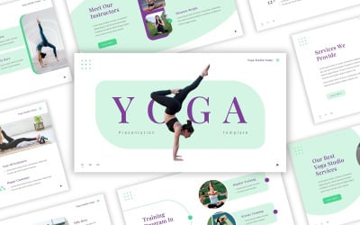 Yoga Studio Google Slides sablon