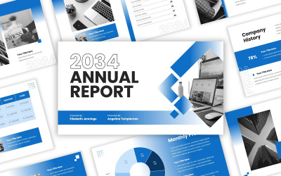 Affärsårsrapport PowerPoint-mall