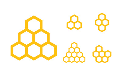 Honeycomb background texture illustration design v.7