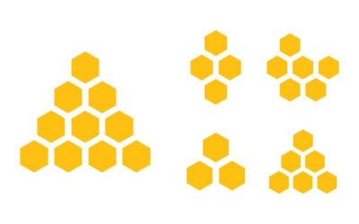 Honeycomb background texture illustration design v.8