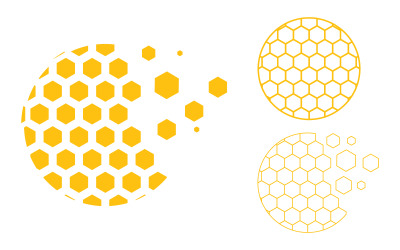 Honeycomb background texture illustration design v.9