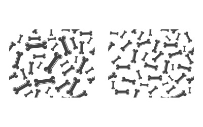 Ícone de vetor de osso Ícone de cão de estimação forense Ilustração vetorial v.9