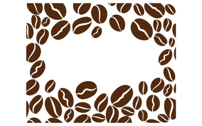 Modèle d&amp;#39;illustration vectorielle d&amp;#39;icône de café en grains v.40