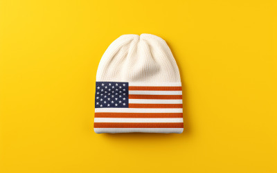 Amerikaanse muts, Amerikaanse vlag muts, blanco Amerikaanse muts mockup