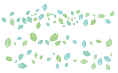 Mint leaves flat vector icon illustration design template v.41