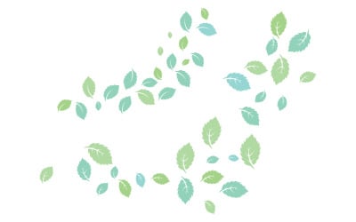 Mint leaves flat vector icon illustration design template v.42