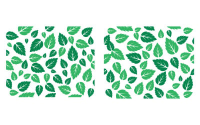 Mint leaves flat vector icon illustration design template v.45