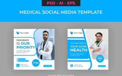 Medical and Healthcare Social Media Template 7